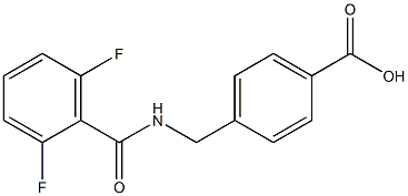4-{[(2,6-difluorophenyl)formamido]methyl}benzoic acid 结构式