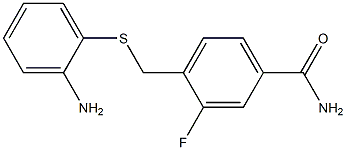 4-{[(2-aminophenyl)thio]methyl}-3-fluorobenzamide