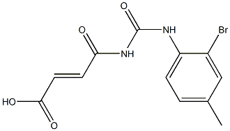 4-{[(2-bromo-4-methylphenyl)carbamoyl]amino}-4-oxobut-2-enoic acid Structure