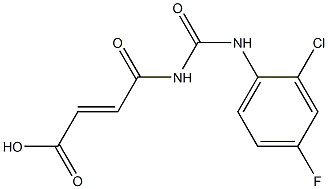 4-{[(2-chloro-4-fluorophenyl)carbamoyl]amino}-4-oxobut-2-enoic acid|