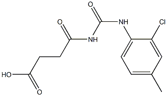  4-{[(2-chloro-4-methylphenyl)carbamoyl]amino}-4-oxobutanoic acid