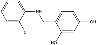4-{[(2-chlorophenyl)amino]methyl}benzene-1,3-diol