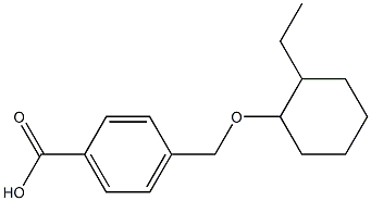 4-{[(2-ethylcyclohexyl)oxy]methyl}benzoic acid Structure