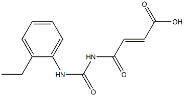 4-{[(2-ethylphenyl)carbamoyl]amino}-4-oxobut-2-enoic acid 结构式