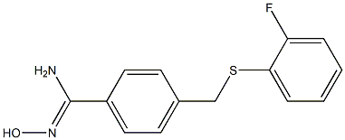 4-{[(2-fluorophenyl)sulfanyl]methyl}-N'-hydroxybenzene-1-carboximidamide