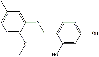 4-{[(2-methoxy-5-methylphenyl)amino]methyl}benzene-1,3-diol