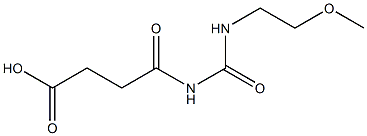 4-{[(2-methoxyethyl)carbamoyl]amino}-4-oxobutanoic acid Structure