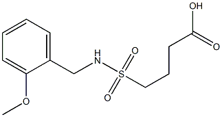 4-{[(2-methoxyphenyl)methyl]sulfamoyl}butanoic acid,,结构式