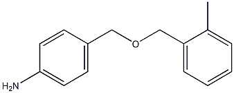 4-{[(2-methylphenyl)methoxy]methyl}aniline Struktur