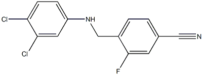 4-{[(3,4-dichlorophenyl)amino]methyl}-3-fluorobenzonitrile 结构式