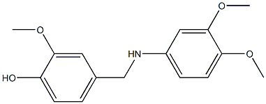 4-{[(3,4-dimethoxyphenyl)amino]methyl}-2-methoxyphenol,,结构式