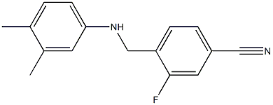 4-{[(3,4-dimethylphenyl)amino]methyl}-3-fluorobenzonitrile Structure