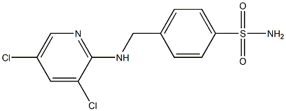 4-{[(3,5-dichloropyridin-2-yl)amino]methyl}benzene-1-sulfonamide Structure