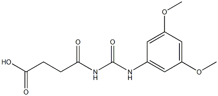 4-{[(3,5-dimethoxyphenyl)carbamoyl]amino}-4-oxobutanoic acid|