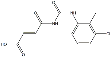  4-{[(3-chloro-2-methylphenyl)carbamoyl]amino}-4-oxobut-2-enoic acid