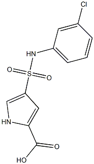 4-{[(3-chlorophenyl)amino]sulfonyl}-1H-pyrrole-2-carboxylic acid