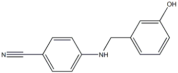  4-{[(3-hydroxyphenyl)methyl]amino}benzonitrile