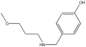 4-{[(3-methoxypropyl)amino]methyl}phenol Struktur