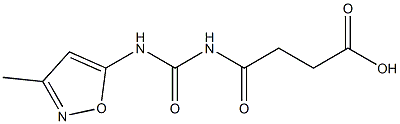 4-{[(3-methyl-1,2-oxazol-5-yl)carbamoyl]amino}-4-oxobutanoic acid 结构式