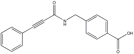 4-{[(3-phenylprop-2-ynoyl)amino]methyl}benzoic acid Struktur