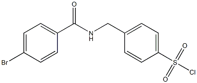 4-{[(4-bromophenyl)formamido]methyl}benzene-1-sulfonyl chloride Structure