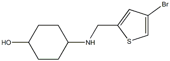 4-{[(4-bromothiophen-2-yl)methyl]amino}cyclohexan-1-ol,,结构式