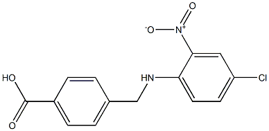 4-{[(4-chloro-2-nitrophenyl)amino]methyl}benzoic acid Structure