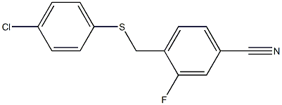 4-{[(4-chlorophenyl)sulfanyl]methyl}-3-fluorobenzonitrile