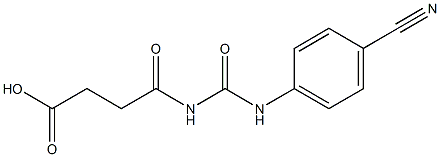 4-{[(4-cyanophenyl)carbamoyl]amino}-4-oxobutanoic acid
