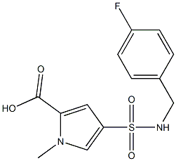 4-{[(4-fluorobenzyl)amino]sulfonyl}-1-methyl-1H-pyrrole-2-carboxylic acid