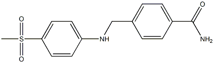 4-{[(4-methanesulfonylphenyl)amino]methyl}benzamide Structure