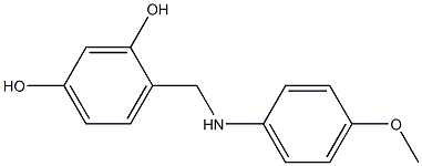 4-{[(4-methoxyphenyl)amino]methyl}benzene-1,3-diol Structure