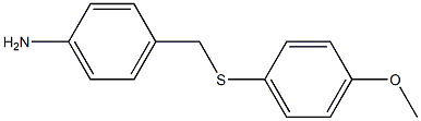 4-{[(4-methoxyphenyl)sulfanyl]methyl}aniline Struktur