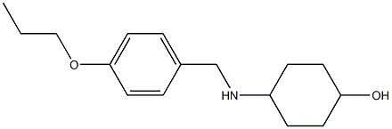 4-{[(4-propoxyphenyl)methyl]amino}cyclohexan-1-ol 结构式