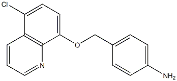 4-{[(5-chloroquinolin-8-yl)oxy]methyl}aniline Structure