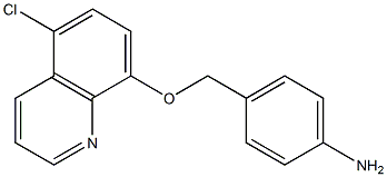 4-{[(5-chloroquinolin-8-yl)oxy]methyl}aniline,,结构式