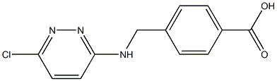 4-{[(6-chloropyridazin-3-yl)amino]methyl}benzoic acid Structure