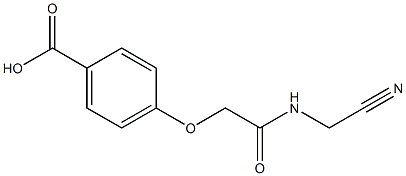 4-{[(cyanomethyl)carbamoyl]methoxy}benzoic acid,,结构式