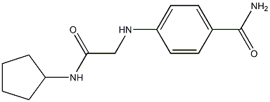 4-{[(cyclopentylcarbamoyl)methyl]amino}benzamide|