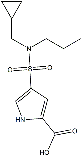 4-{[(cyclopropylmethyl)(propyl)amino]sulfonyl}-1H-pyrrole-2-carboxylic acid Structure