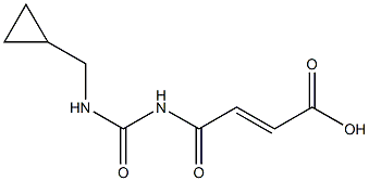 4-{[(cyclopropylmethyl)carbamoyl]amino}-4-oxobut-2-enoic acid 结构式