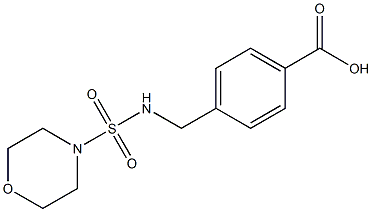 4-{[(morpholine-4-sulfonyl)amino]methyl}benzoic acid 结构式