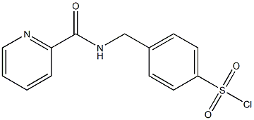 4-{[(pyridin-2-ylcarbonyl)amino]methyl}benzenesulfonyl chloride Structure