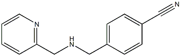 4-{[(pyridin-2-ylmethyl)amino]methyl}benzonitrile,,结构式