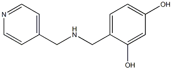 4-{[(pyridin-4-ylmethyl)amino]methyl}benzene-1,3-diol 结构式