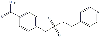 4-{[(pyridin-4-ylmethyl)sulfamoyl]methyl}benzene-1-carbothioamide Struktur