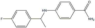 4-{[1-(4-fluorophenyl)ethyl]amino}benzamide Struktur