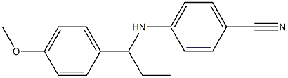 4-{[1-(4-methoxyphenyl)propyl]amino}benzonitrile Structure
