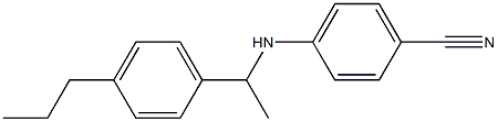4-{[1-(4-propylphenyl)ethyl]amino}benzonitrile 结构式