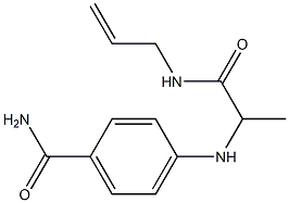 4-{[1-(prop-2-en-1-ylcarbamoyl)ethyl]amino}benzamide